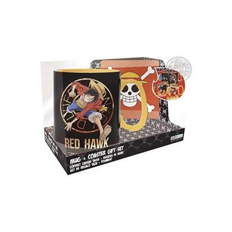 Abystyle - Luffy and Sabo Heat Change Mug and Coaster Set - One Piece