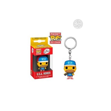 U.S.A. HOMER - THE SIMPSONS - FUNKO LLAVERO