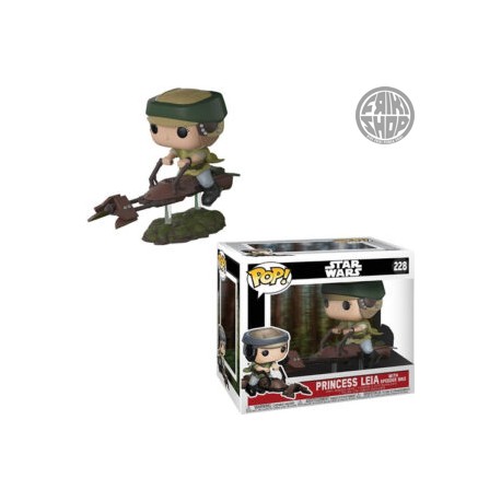PRINCESS LEIA WITH SPEEDER BIKE - STAR WARS - FUNKO 228G