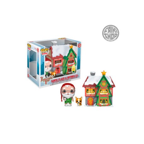 SANTA CLAUS & NUTMEG WITH HOUSE - SANTA CLAUS & NUTMEG WITH HOUSE - FUNKO 01G