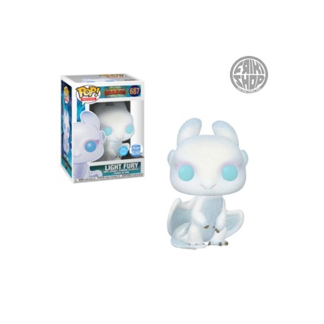 LIGHT FURY GLITTER - HOW TO TRAIN YOUR DRAGON THE HIDDEN WORLD - FUNKO 687